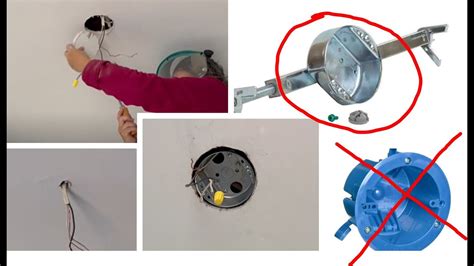 how to install electrical box in ceiling with tile ceiling|installing ceiling light electrical box.